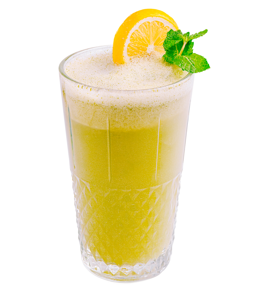 Granizado con limón y menta